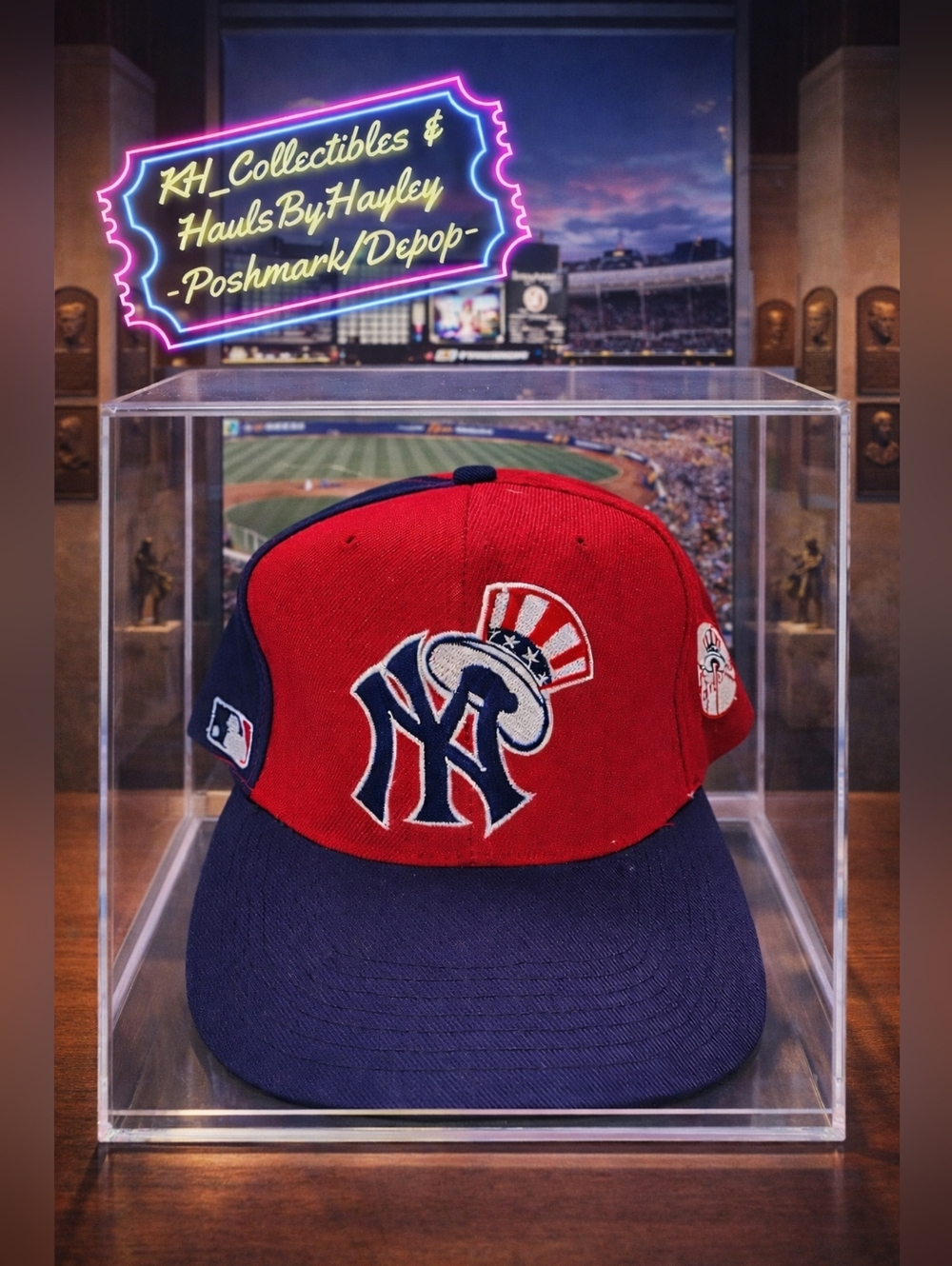 VTG 90's NY Yankees Sports Specialties Snapback Hat 20/80 Blend NWOT Deadstock